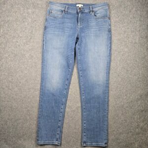 Eileen Fisher Jeans Womens 8 Blue Denim Straight Leg Light Wash Minimalist